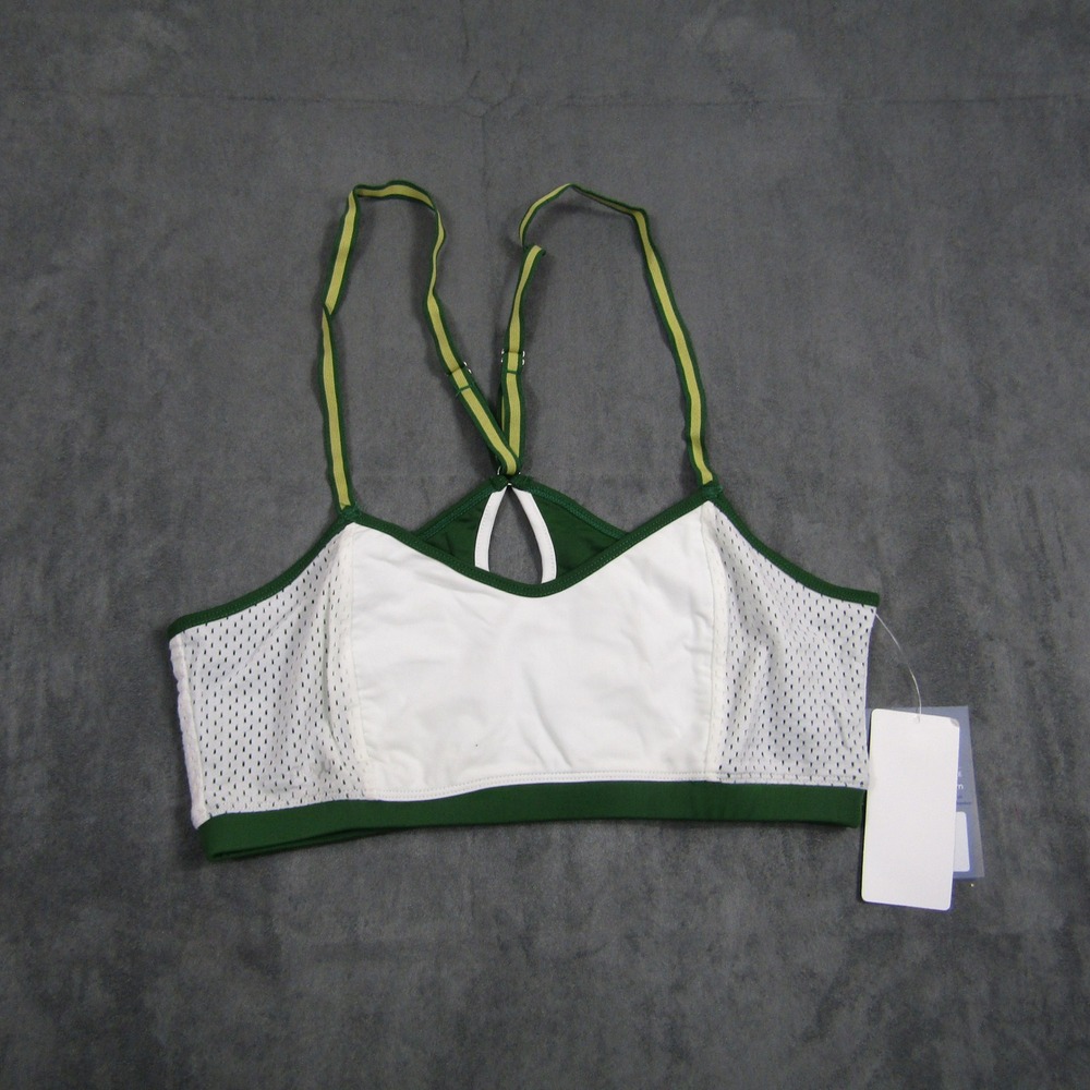 NuYu Sports Nukini Women Large White Colorado State Rams Keyhole Sports Bra